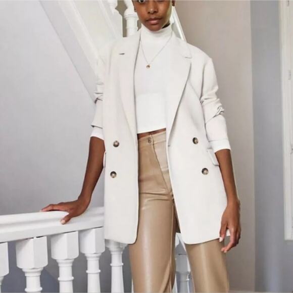 Aritzia Wilfred Bone Cherrelle Blazer XS - Picture 1 of 11